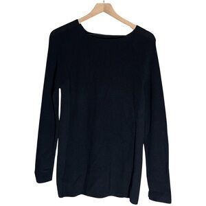 Athleta Black Sweater V Back - Size M